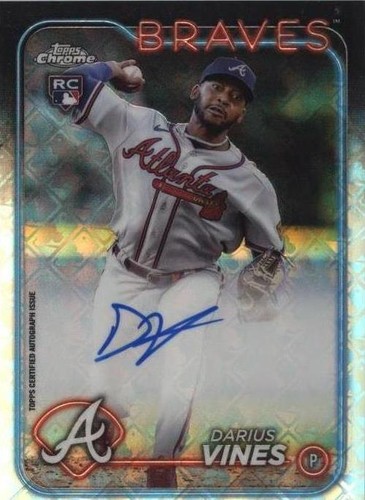2024 Topps Chrome Logofractor Edition - Darius Vines #RCA-DV