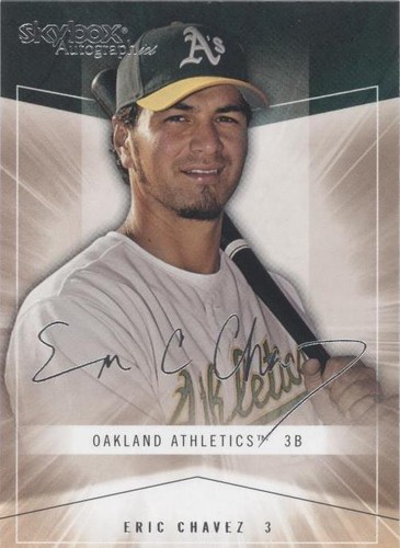 2005 Skybox Autographics - Eric Chavez #42