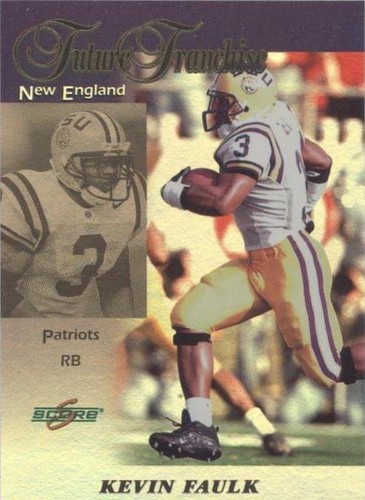 1999 Score Drew Bledsoe Kevin Faulk #17