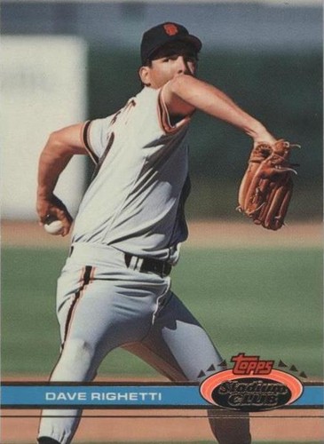 1991 Topps Stadium Club - Dave Righetti #356