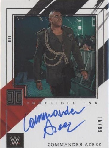 2022 Panini Impeccable WWE - Commander Azeez #IN-CAZ