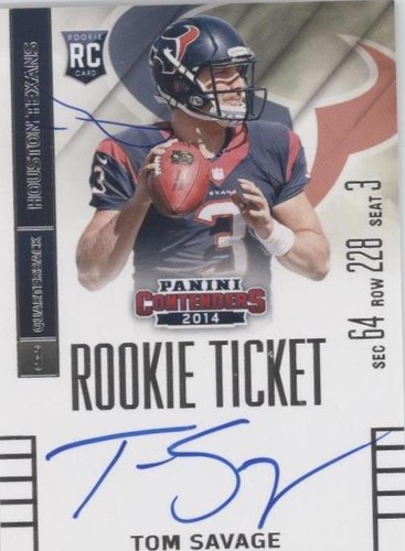 2014 Panini Contenders Tom Savage #231