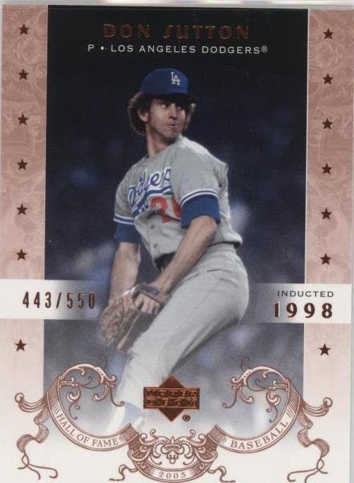 Salón de la Fama Upper Deck 2005 - Don Sutton #19