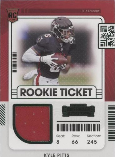 2021 Panini Contenders Kyle Pitts #RTS-KPI