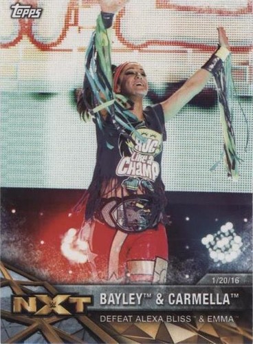 2017 Topps WWE Women's Division - Bayley Carmella #NXT-11