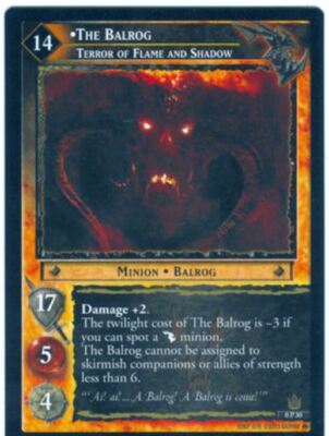 Lord Of The Rings CCG TCG Promo Card 0P30 The Balrog Terror Of Flame And Shadow