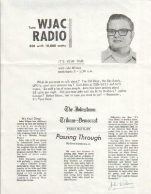 John Wilson Autographed Article Famed Music Critic D.02