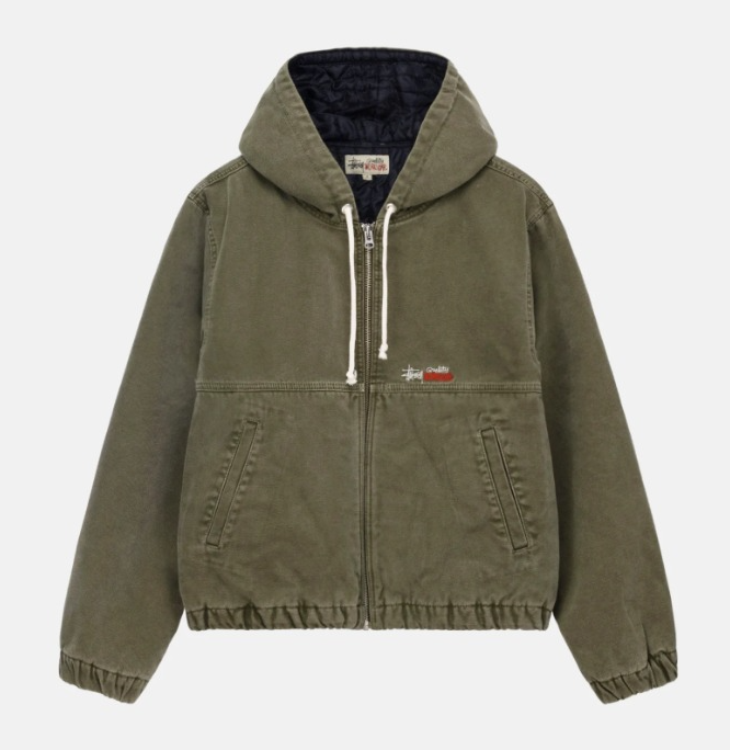 STUSSY WORK JACKET INSULATED CANVAS OLIVE DRAB Size XL | eBay STUSSY WORK JACKET INSULATED CANVAS OLIVE DRAB Size XL | eBay