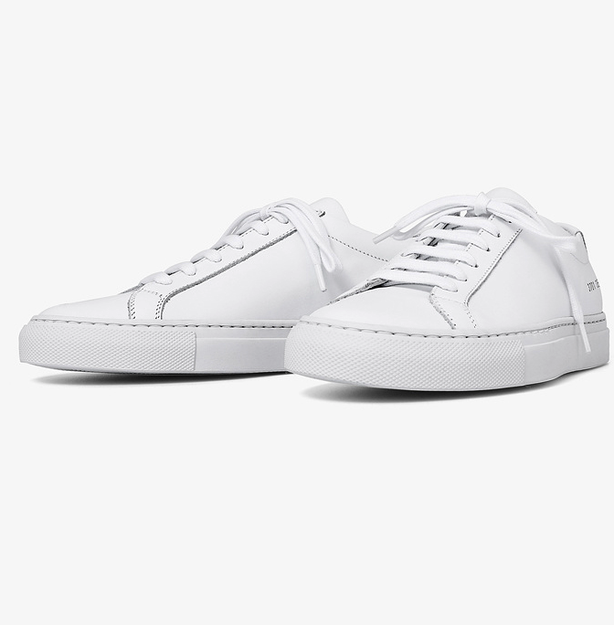 Pre-owned Common Projects Original Achilles Low White 3701-0506