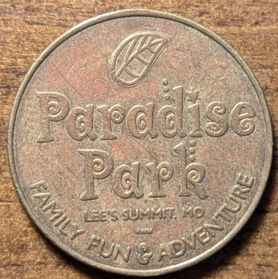 Lee's Summit, Missouri MO Paradise Park Arcade Game Amusement Family Fun Token