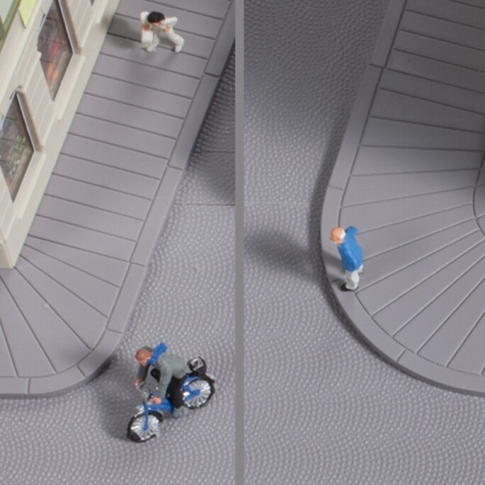 Trottoirs Droits Et Courbes-N 1/160-Auhagen 44642