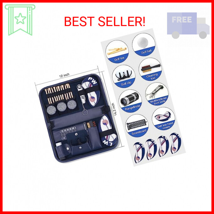 LIFXIZE Golf Accessories for Men, Golf Accessories Kit with Golf Balls, Rangefin