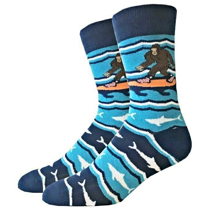 M/l Water Bigfoot Sock Co. Novelty Sport Fashion New