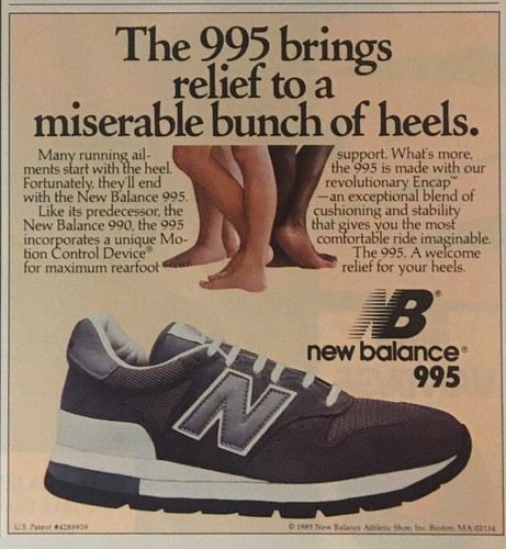 Anekdote Klusjesman Onbevreesd New Balance Shoes 1985 Vintage Print Ad 4.5x5 Inches | eBay