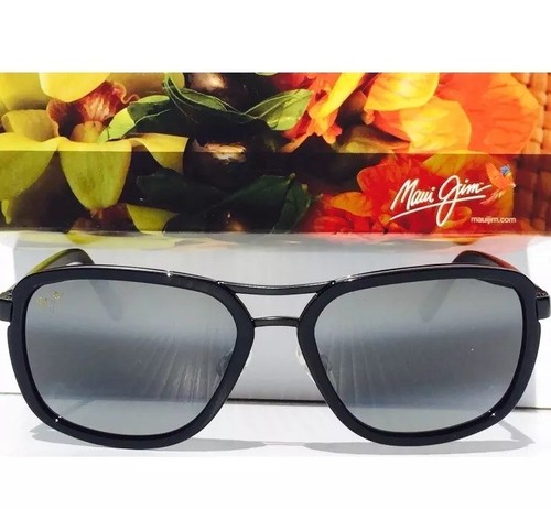 NEW* Maui Jim WANDERER Black w Grey Gradient Lens Sunglass 289-02 $329