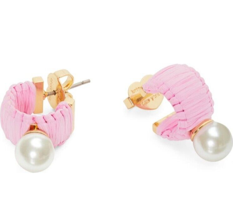 【kate spade】Tiny Twinkles Mini Pearl Mini Hoops☆ ピアス Tiny Twinkles Mini Pearl Mini Hoops | Kate Spade New York