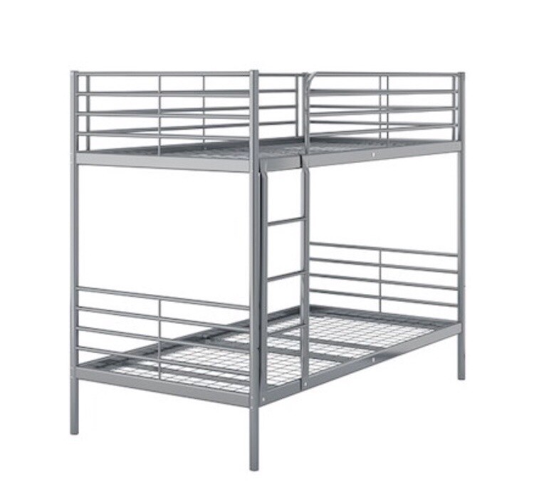 Single bed metal bunk bed by Ikea Strava range in Cardiff Bay