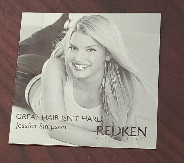 Jessica Simpson Four Page Redken Hair Ad 2001