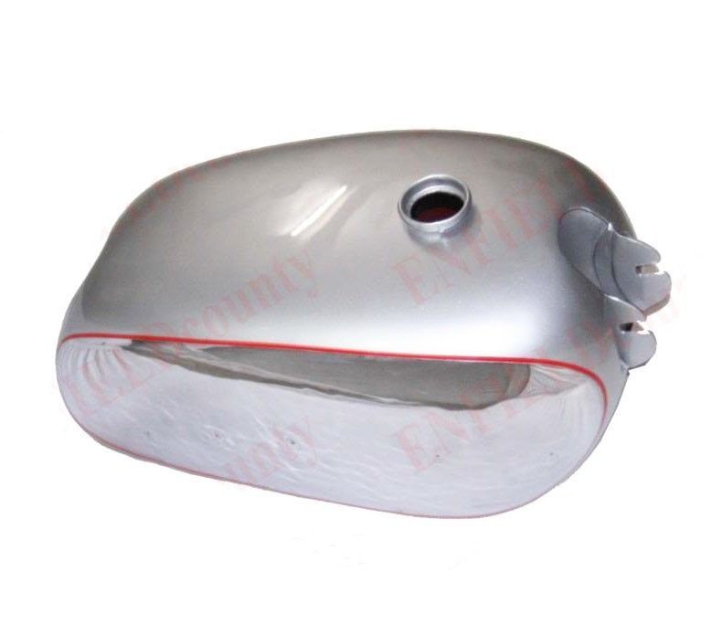 1950 BSA Golden Flash A10 Silver & Chrome Fuel Petrol Tank With Taps & Cap  