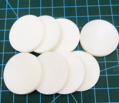 10pcs Natural Buffalo Bone Flat Blank Slice  Description Rectangle Circle Quare