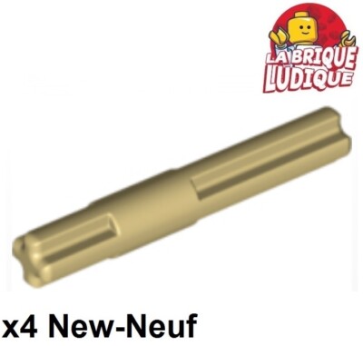 Lego Technic 4X Axle Bar 4 4L Smooth Center Stop Beige/Tan 99008 New