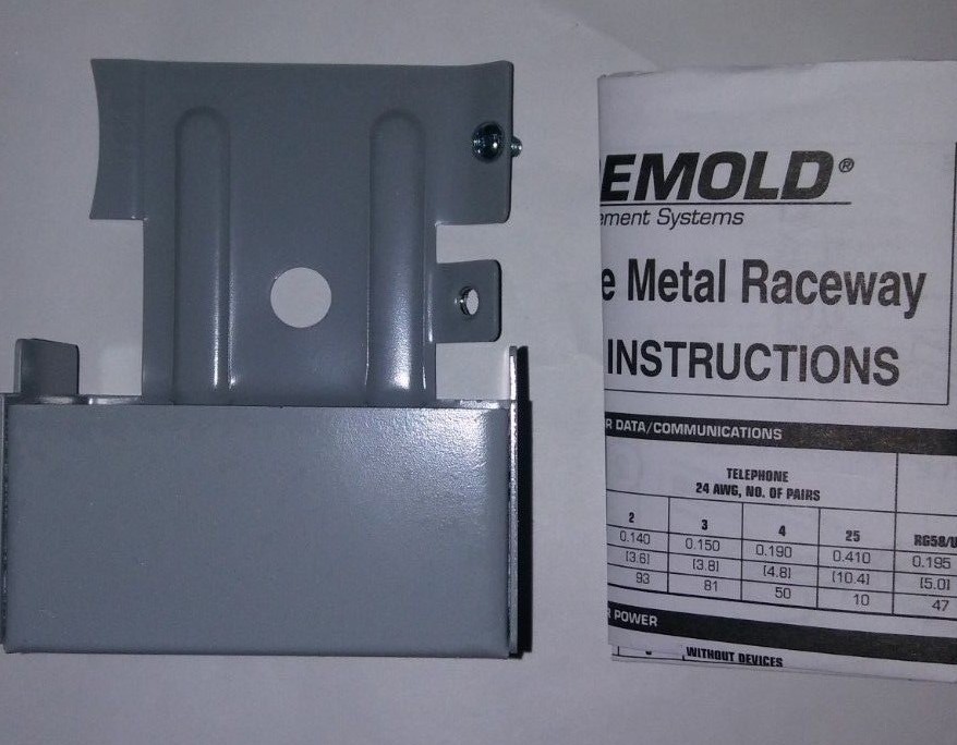 Wiremold Entrance End Fitting G3010AE Gray 3000 Series Raceway Gray 2 Pcs Lot