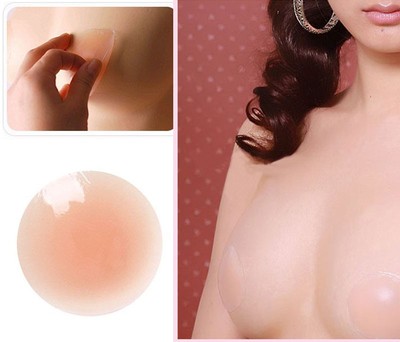 Silicone Nipple Pad Covers Invisible Adhesive Reusable Self Breast Bra Cover