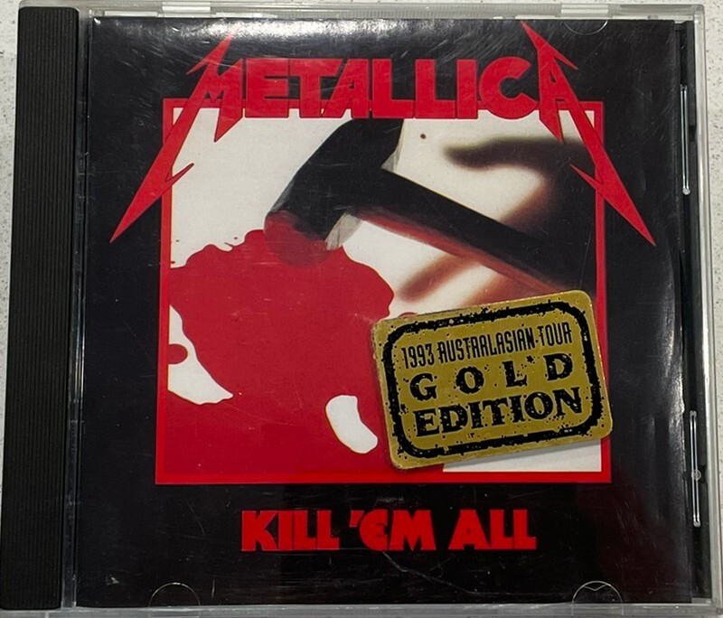 Metallica Kill 'Em All GOLD Disc CD 1993 Australian Tour Rare