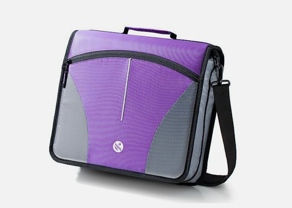 Kinzou ③ Kinbashi D-Rings Zipper Binder- 3 Ring Binder with 4 Inch