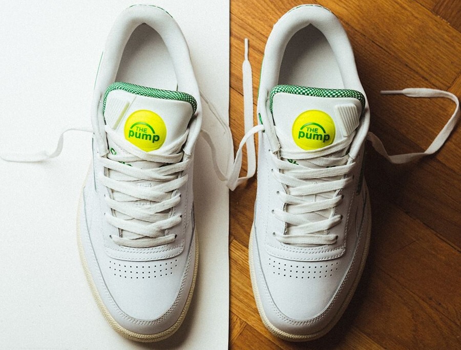 Pre-owned Reebok Club C Pump Size 13. Gw4794. Michael Chang Tennis Color Way. Green Neon In White