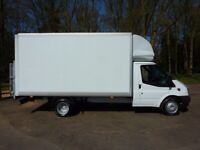 24/7 Short Notice Man And Van Hire. Luton van with Tail Lift Available