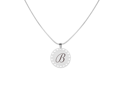 Колье Hearts Initial от Pink Box