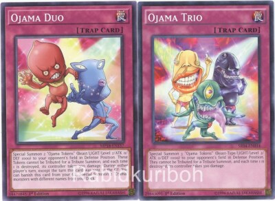 Yugioh Ojama Duo + Ojama Trio - Trap Set