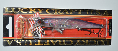 lucky craft slender pointer 112mr  4 3/8'' suspending jerkbait crystal pro blue