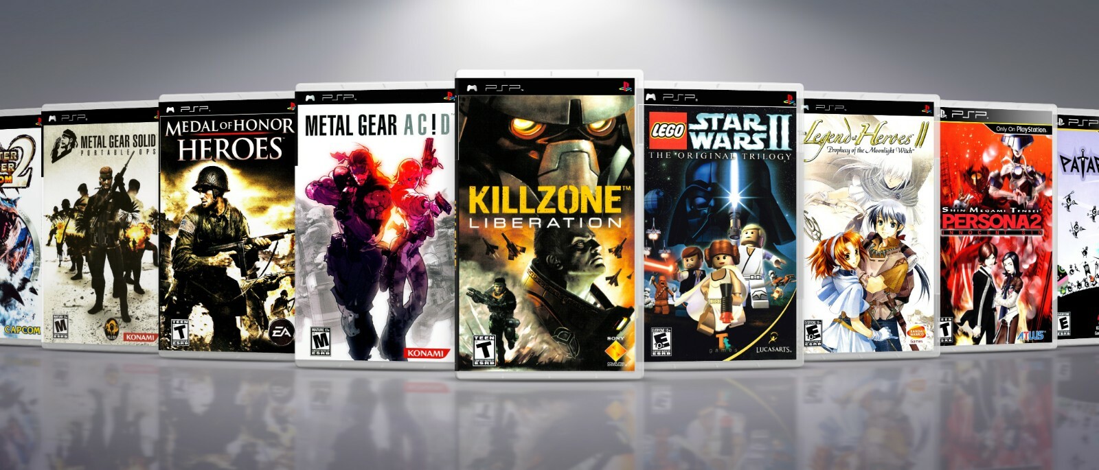 Replacement PlayStation PSP Titles J-P Covers and Cases. NO