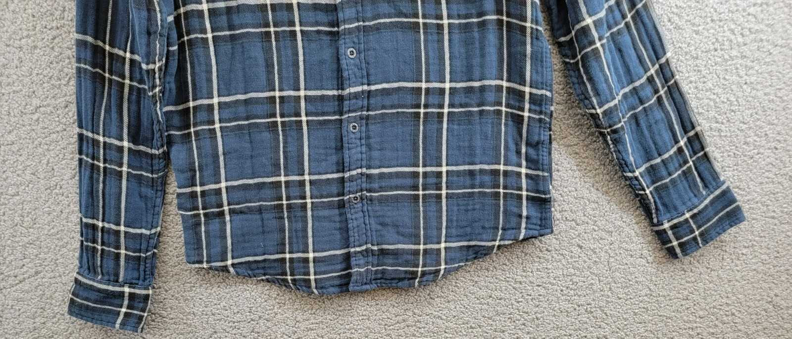 Buffalo David Bitton Sujay Plaid Long Sleeve Shirt Men's S Whale Patch Pocket - Picture 4 of 19