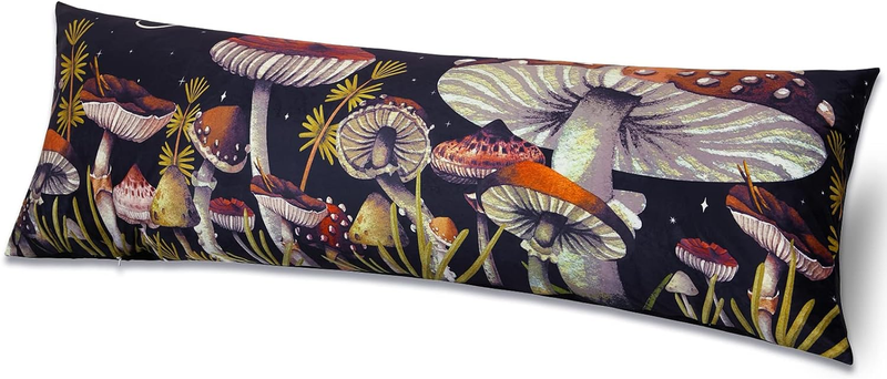 Cover With Zipper 20x54 Soft Velvet Body Pillow Case Pattern