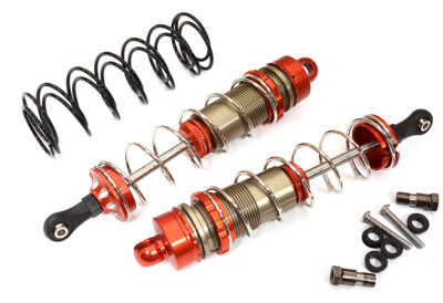 Precision Alloy Machined HD Big Bore Shocks (2) 130mm for 1/8 Scale Off-Road