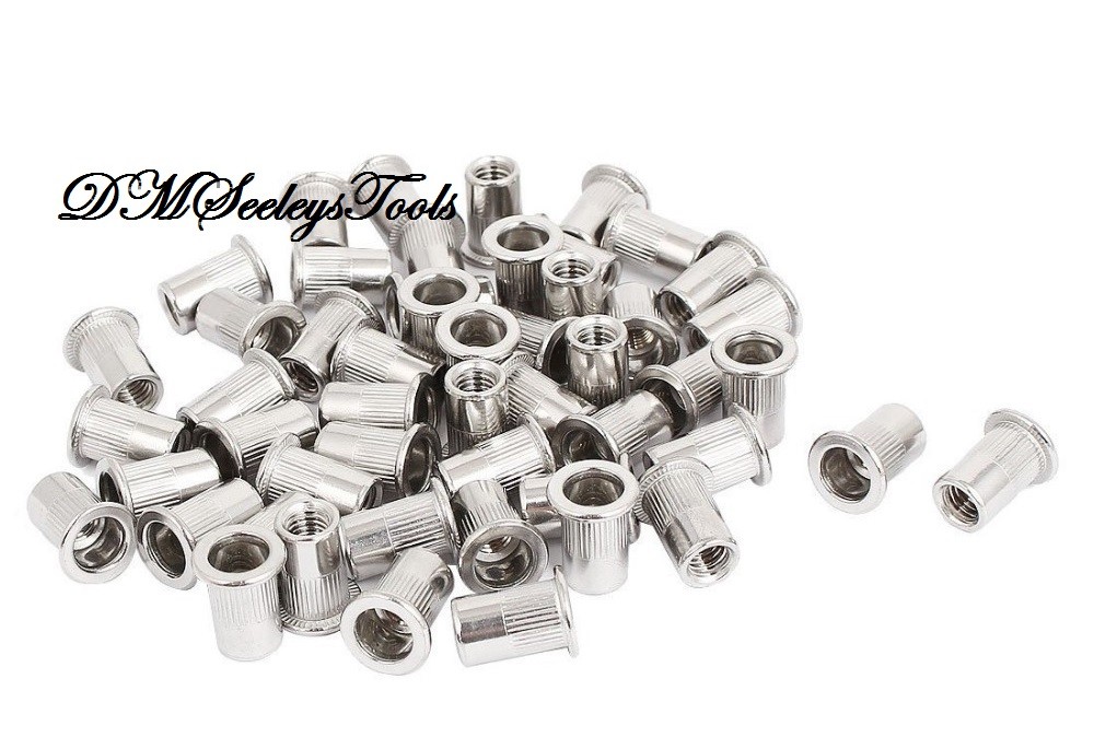 Rivet Nut Threaded Inch Aluminum riv nut Assortment Home & Shop 5 Sizes & 10/32s