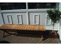Realto Wooden Garden Bench by La Redoute NEW