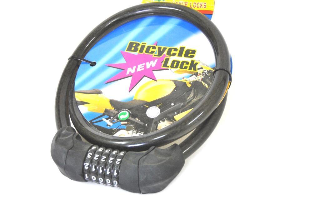 Catena Chiave Combinazione Antifurto Lucchetto Moto Bici Antitaglio 100cm hsb