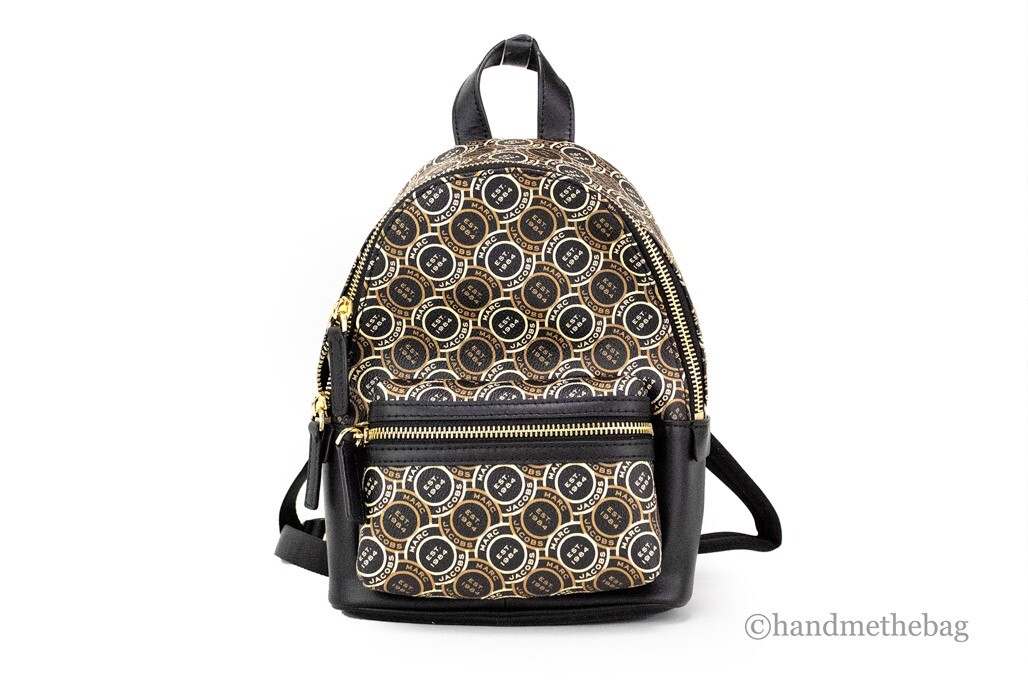 【美品】MARCJACOBS LOGO PRINT NYLON BACKPACK Marc Jacobs Suspiria Logo Print Nylon Backpack ~NWT~ Black