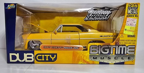 jada ノバ1987 CHEVY NOVA SS BIGTIME MUSCLE Jada Dub City Bigtime Muscle '67 Chevy Nova SS 1:64 Diecast