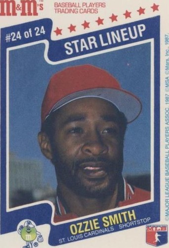 1987 M&M's Star Lineup - Ozzie Smith #24