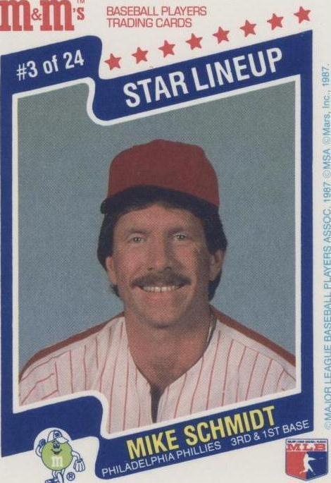 1987 M&M's Star Lineup - Mike Schmidt #3