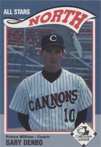 1990 Sportsprint Carolina League All Stars - Gary Denbo #19