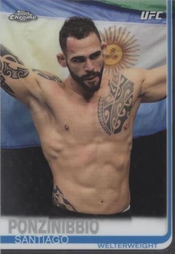 2019 Topps Chrome UFC - Santiago Ponzinibbio #13