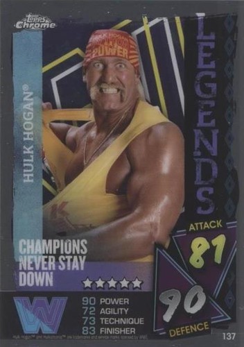 2021 Topps Chrome WWE Slam Attax - Hulk Hogan #137