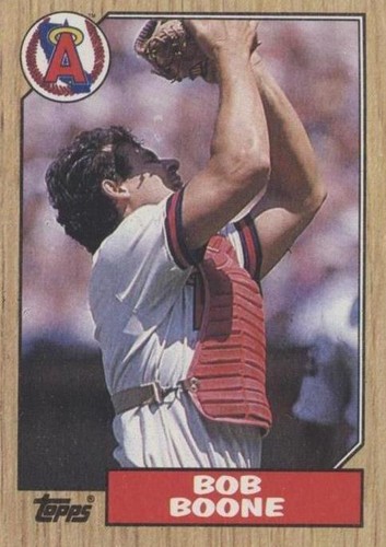 1987 Topps - Bob Boone #166
