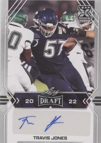 2022 Leaf Draft Travis Jones #BA-TJ2